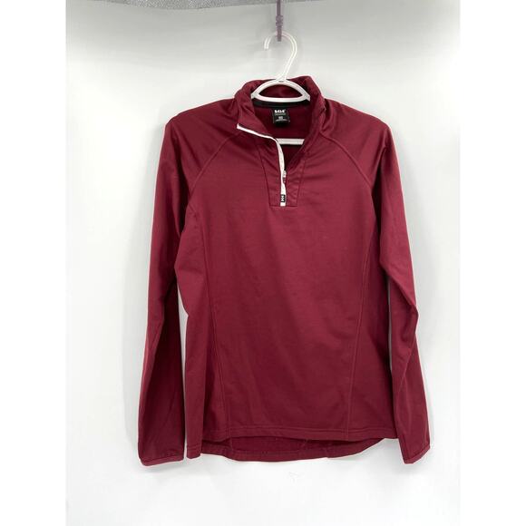 Helly Hansen Phantom 1/2 Zip Mid Layer Sweater Size M Maroon Red - Picture 1 of 5